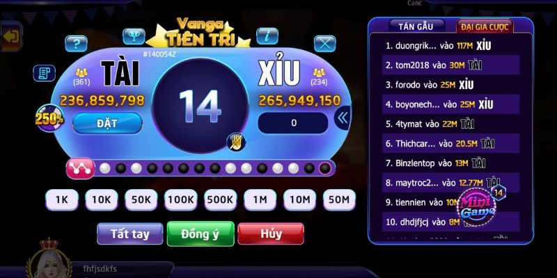 Kinh nghiệm tham gia cá cược game Tài Xỉu uy tín