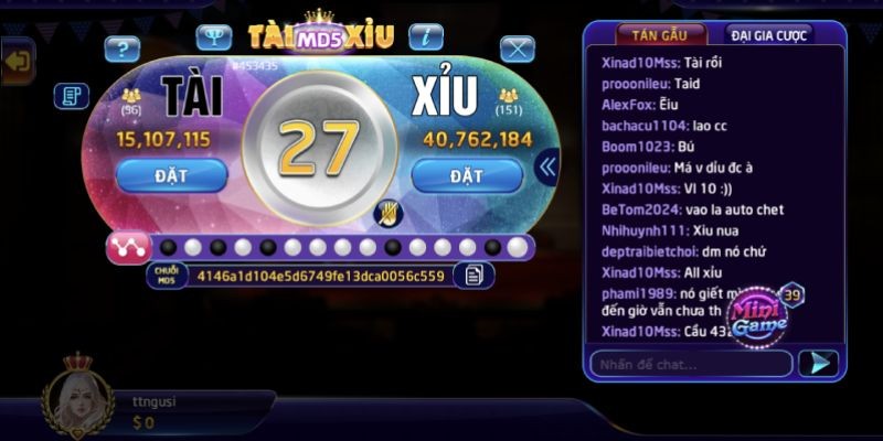 Sức hút game Tài xỉu Sicbo